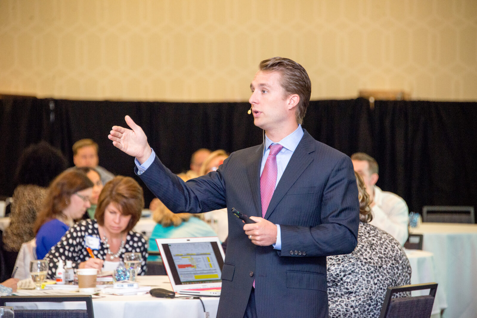 Dr. Aaron Dahlgren engaging with educators during a training session